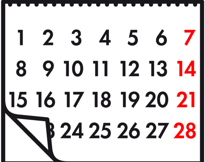 Abreißkalenderblatt - Grafik